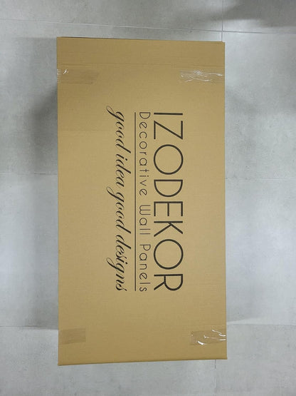 IZODEKOR 3D Brick Effect Wall Panels - Cladding, Stone Look, Styrofoam Panels for Living Room