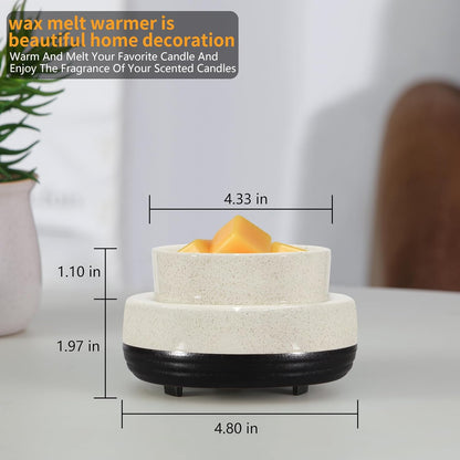 Wax Melts Warmer, Ceramic Candle Melter Melting Wax 3-in-1 Oil Burner Electric Fits Yankee Large