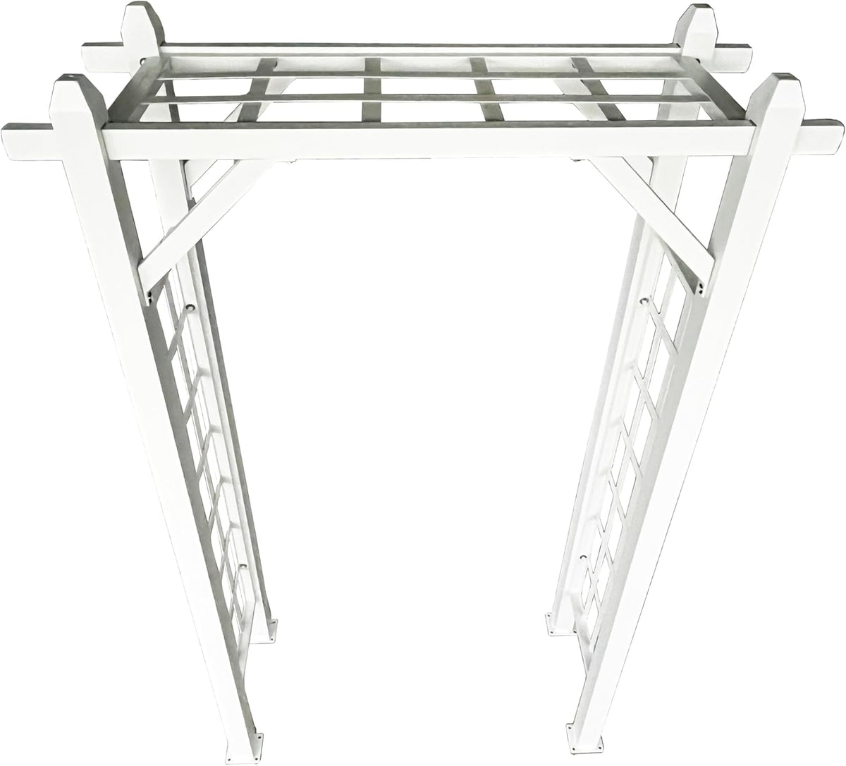 White Modern Aluminum Garden Arbor Arch