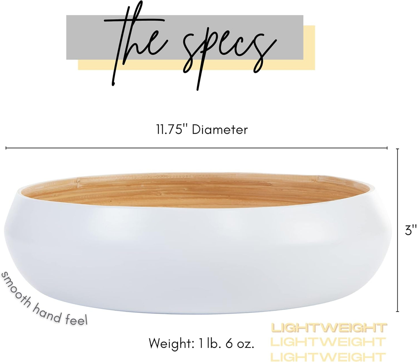 Fruit Bowl For Kitchen Counter, Decorative Bowl, Large Serving Bowl Or Fruit Basket For Kitchen