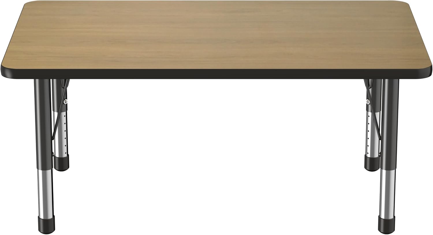 Factory Direct Partners FDP Rectangle (30 x 48 inch) Classroom Table with Adjustable Chunky Toddler
