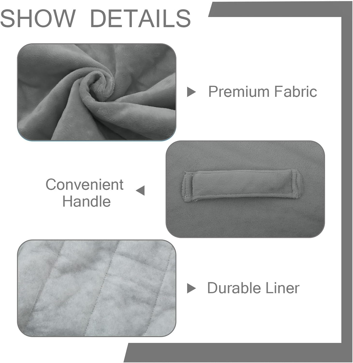 MeMoreCool Square Stuffed Pouf Ottoman Foot Rest, Floor Pouf Foot Stool with Foam Chunk Filling