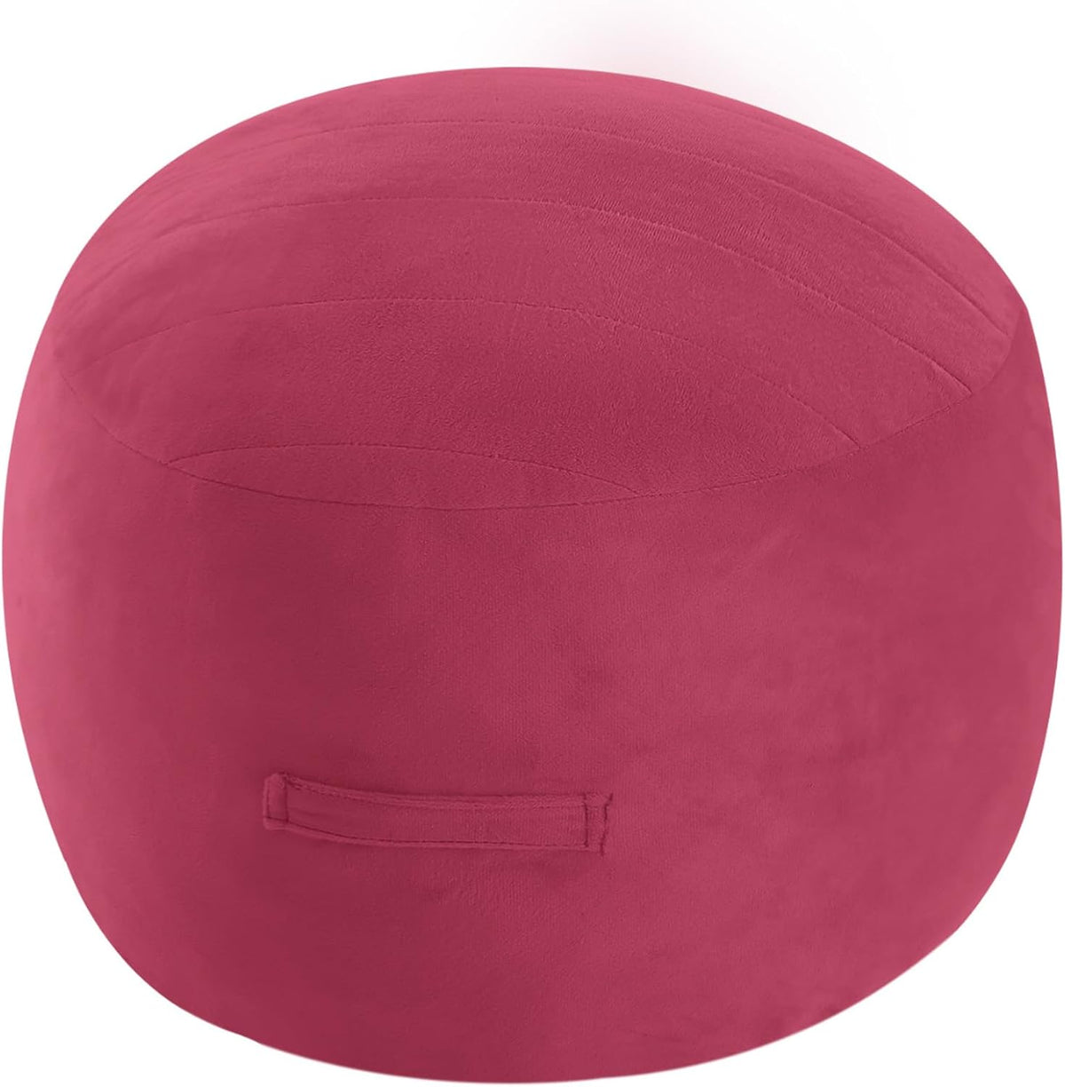MeMoreCool Round Stuffed Pouf Ottoman Foot Rest, Floor Pouf Foot Stool with Soft Foam Chunk