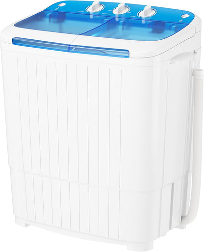 Pataku Portable Washing Machine, Compact Twin Tub Mini Washing Machine, 17.6 LBS Washer and Dryer