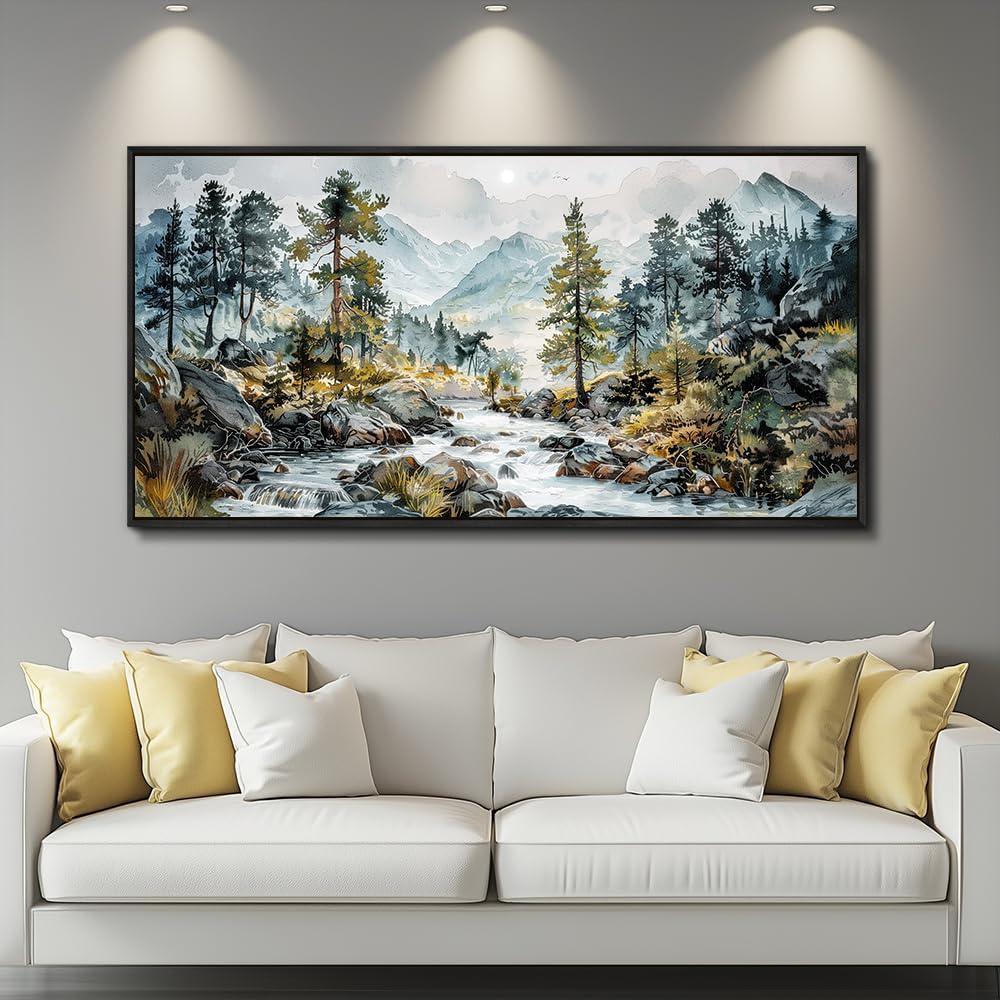PHAOHUAXM Large Wall Art For Bedroom Wall Decor For Living Room Office Decoration Rivulet View