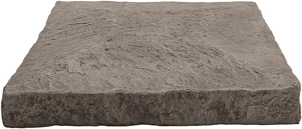 GenStone Faux Stacked Stone Flat Pillar Cap 13.5" x 13.5" x 1.75" in Desert Sunrise Color for Do It