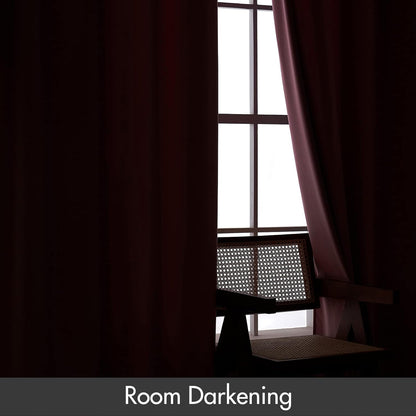MIULEE Blush Pink Velvet Curtains Thermal Insulated Blackout Curtain Drapes for Bedroom Living Room