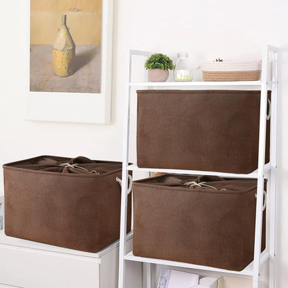 TheWarmHome Organization and Storage for Organizing - Extra Jumbo 3 Pack 20.5x15.7x13.8 inch Fabric