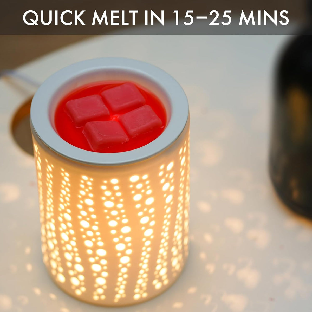 PALANCHY Wax Melt Warmer Ceramic Oil Burner Electric Candle Wax Warmer Burner Melter Fragrance