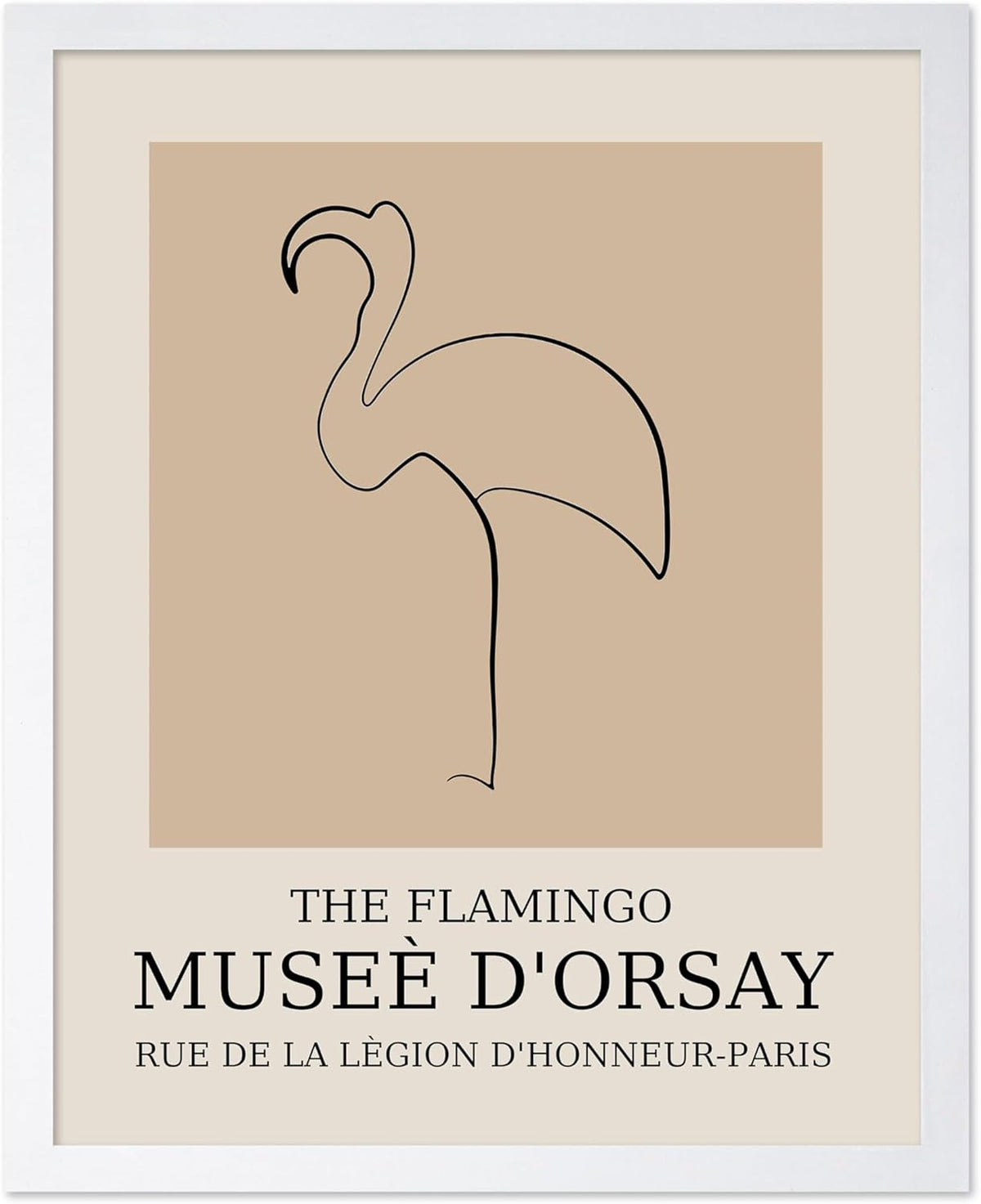 Poster Master Vintage Poster - Retro Minimalist Print - Gift for Artist, Housewarming - Flamingo