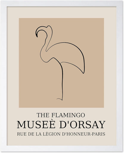 Poster Master Vintage Poster - Retro Minimalist Print - Gift for Artist, Housewarming - Flamingo