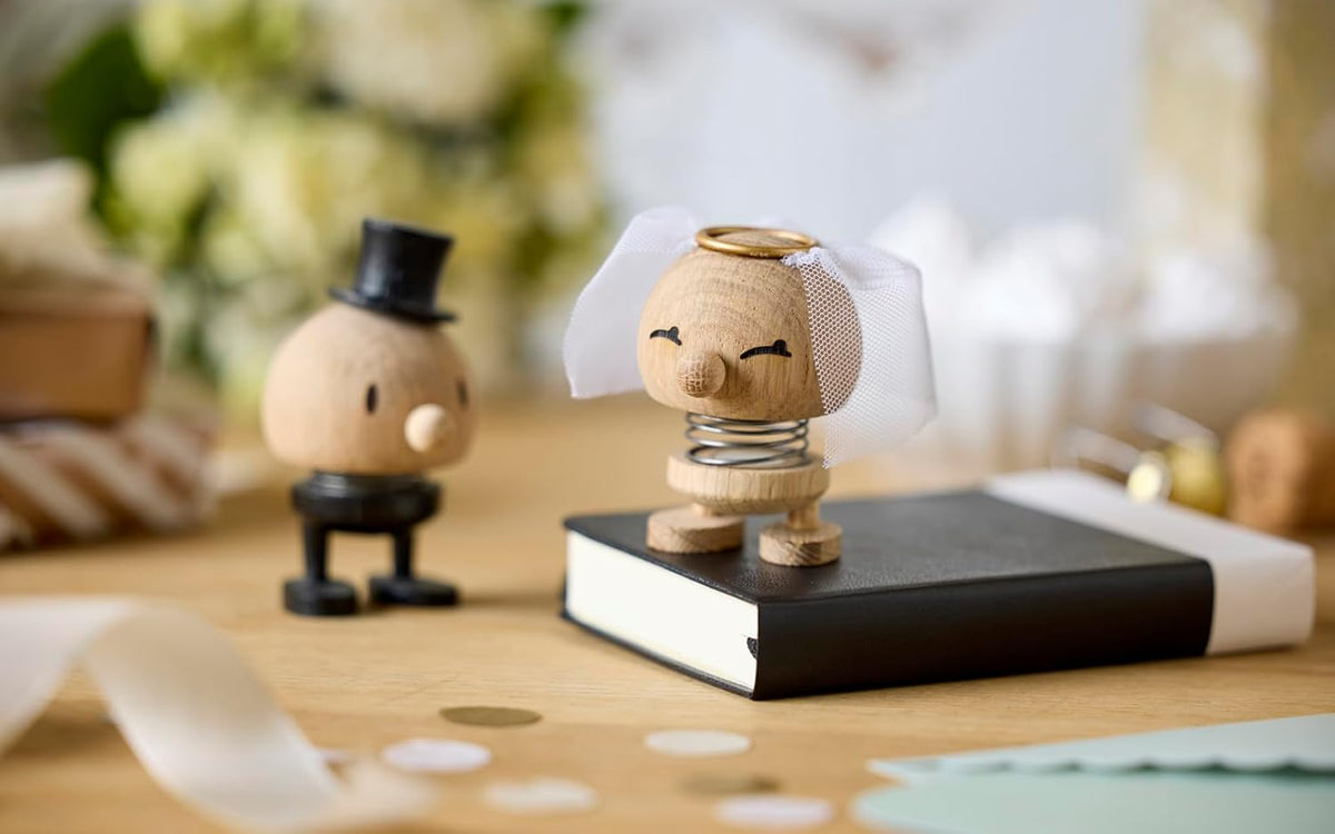 Hoptimist Bride Raw Oak, Wood, Home Decor Ornament - Scandinavian Design, Wood W/Metal Spring