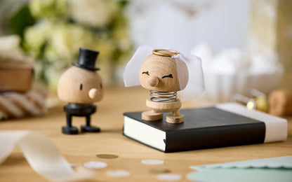 Hoptimist Bride Raw Oak, Wood, Home Decor Ornament - Scandinavian Design, Wood W/Metal Spring