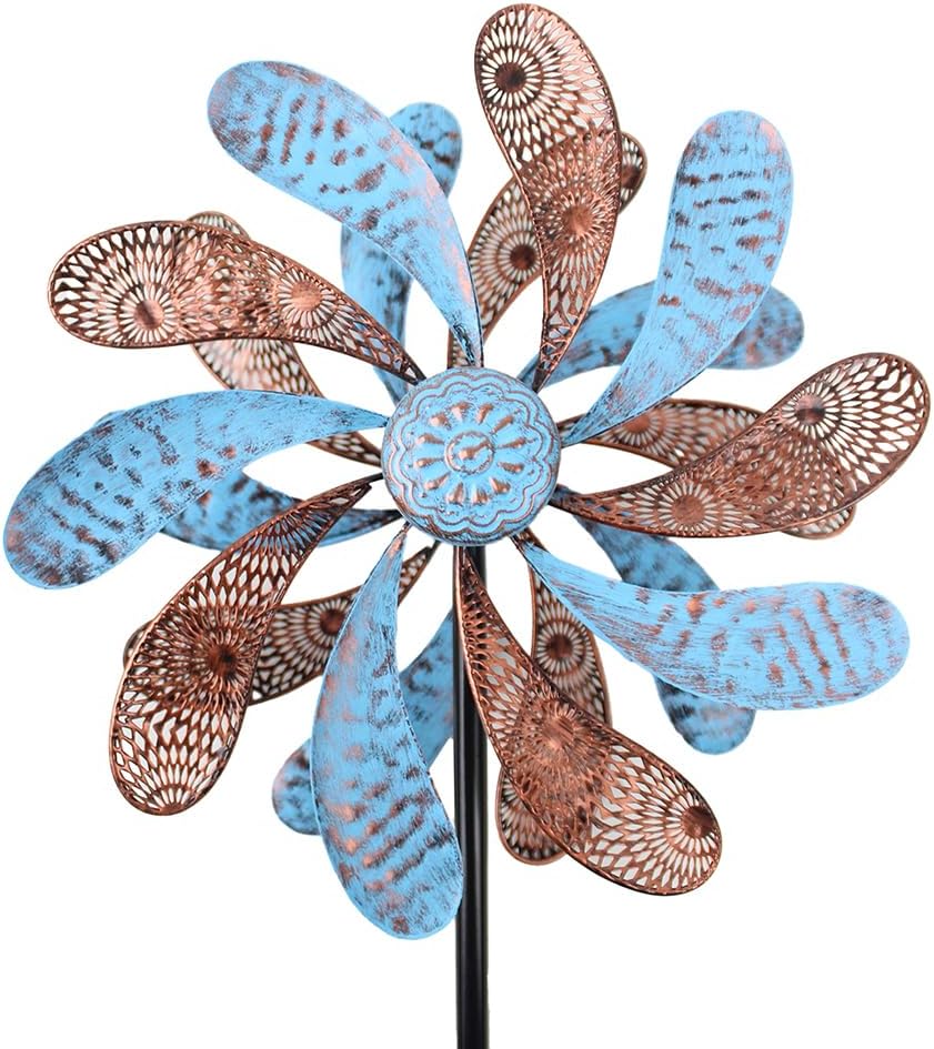 Viveta Wind Spinner for Yard and Garden, 58.7 * 12.6" Kinetic Wind Spinners Metal Windmills for