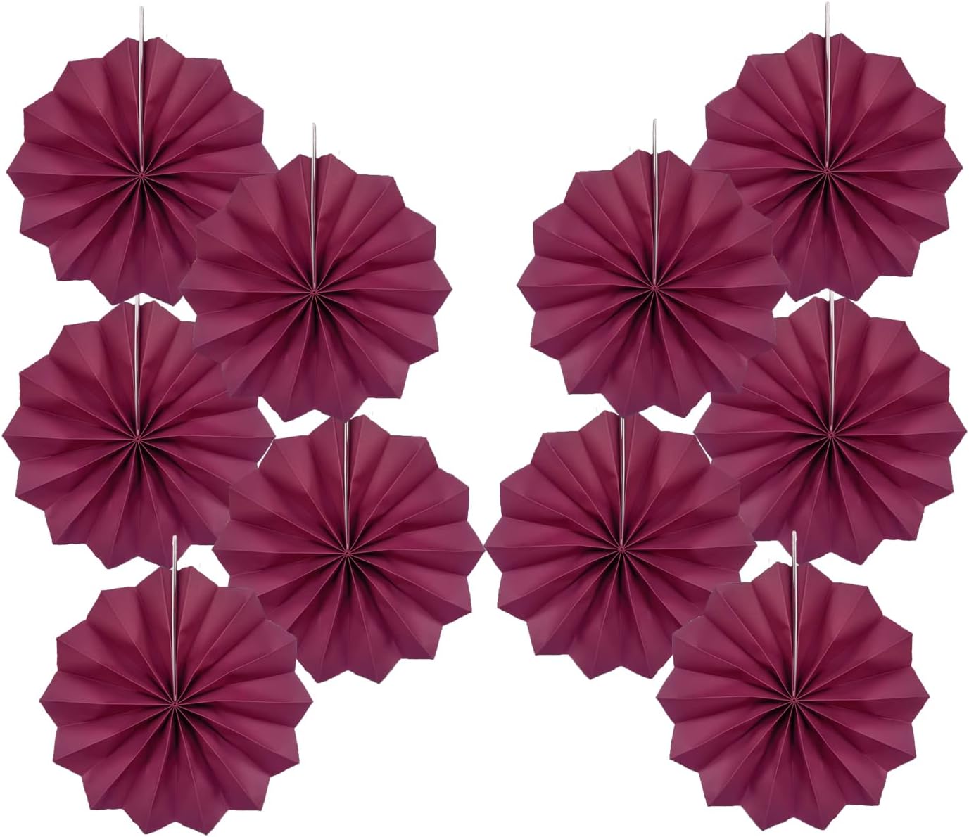 Red Party Decorations,Paper Decorations for Party,Girls Party Decorations Party Paper Fans Bulk
