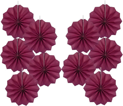 Red Party Decorations,Paper Decorations for Party,Girls Party Decorations Party Paper Fans Bulk
