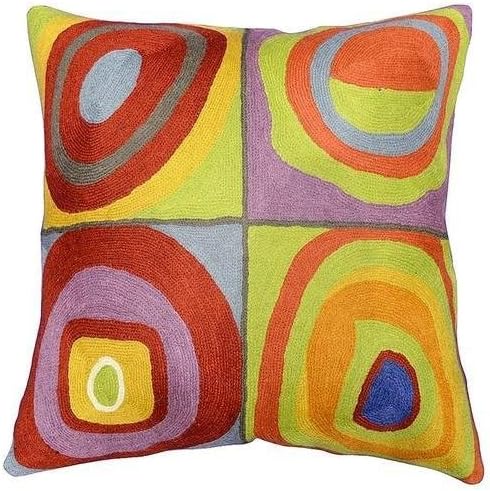 Kandinsky Modern Pillow Cover - Quadrate II | Mid Century Chair Cushions | Abstract Pillows |