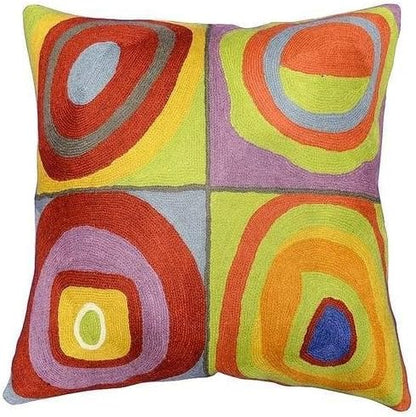 Kandinsky Modern Pillow Cover - Quadrate II | Mid Century Chair Cushions | Abstract Pillows |
