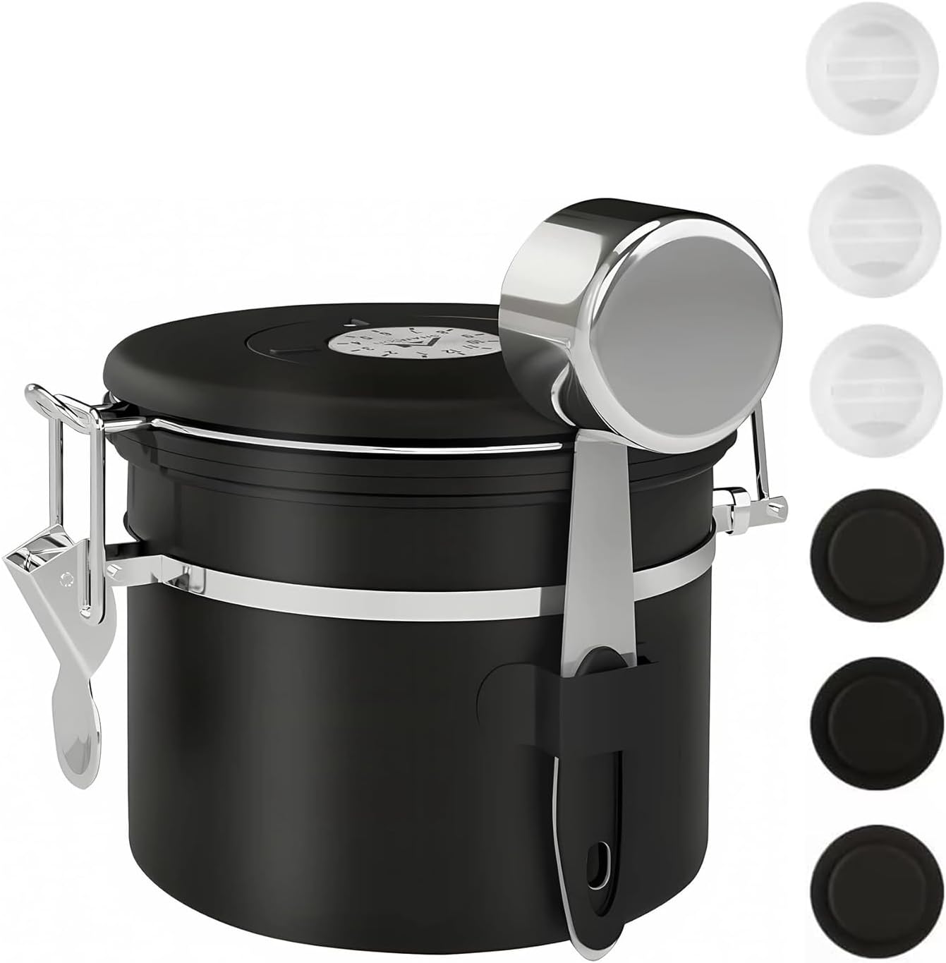 ShanSon Coffee Canister Airtight Coffee Container Stainless Steel Coffee Bean Storage Container