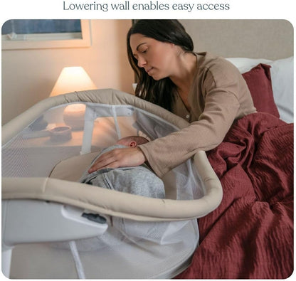 HALO® BassiNest® Lite – Breathable Baby Bassinet Slides Over Bed with Mesh Walls for Airflow &