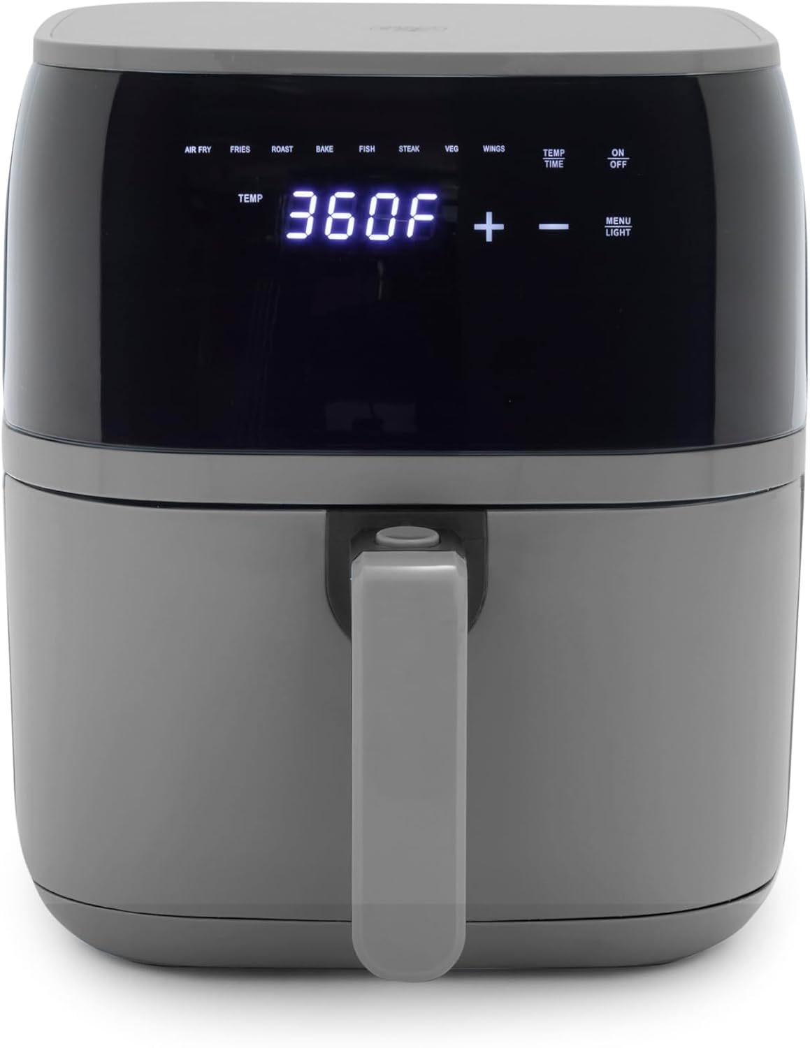 GreenLife Compact Electric Air Fryer Oven, 5.3 QT, PFAS-Free Ceramic Nonstick Drawer, 8 One Touch