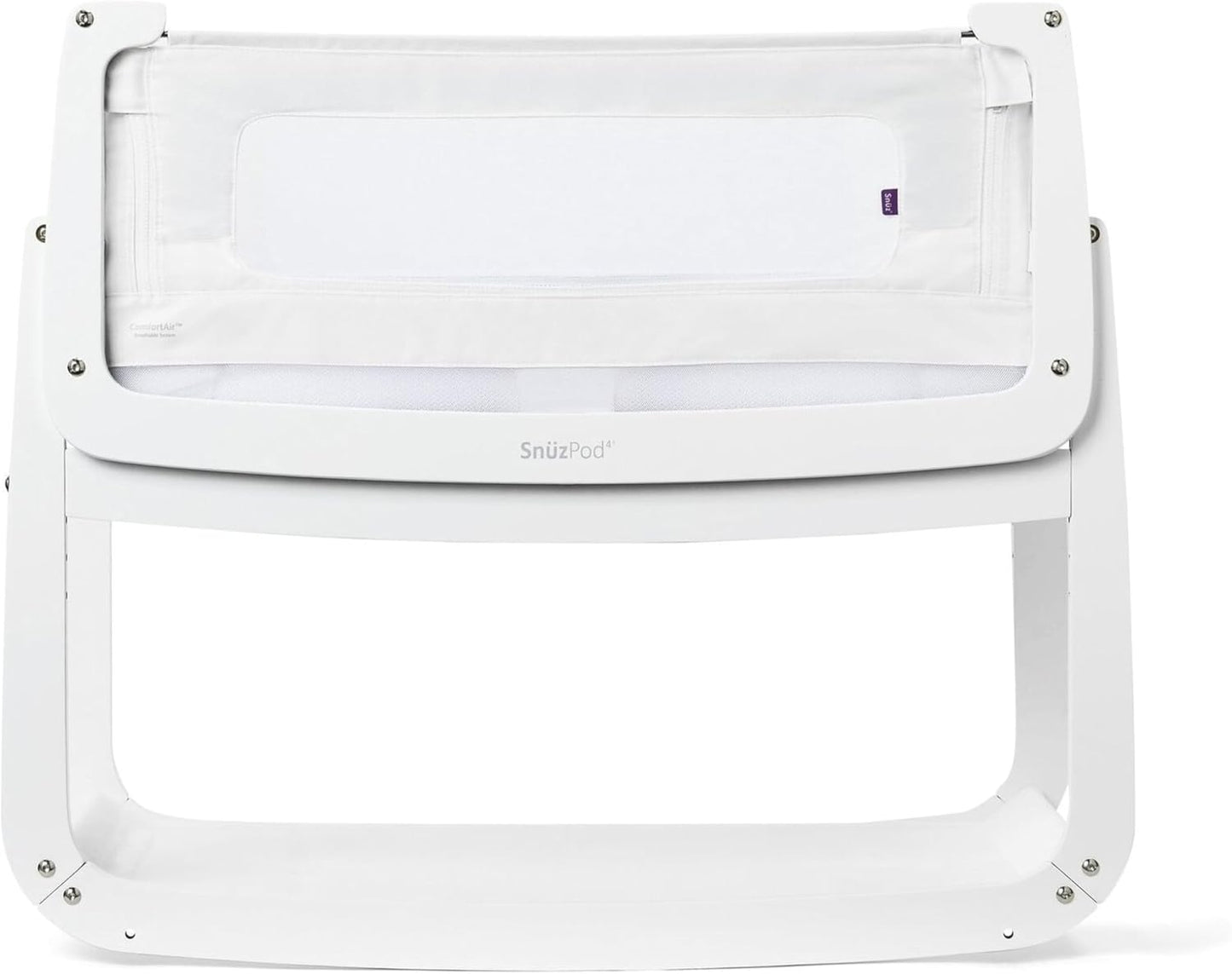 SnuzPod 4 Rocking Baby Bassinet Bedside Sleeper - Lightweight, Portable Bedside Bassinet, Lift Off