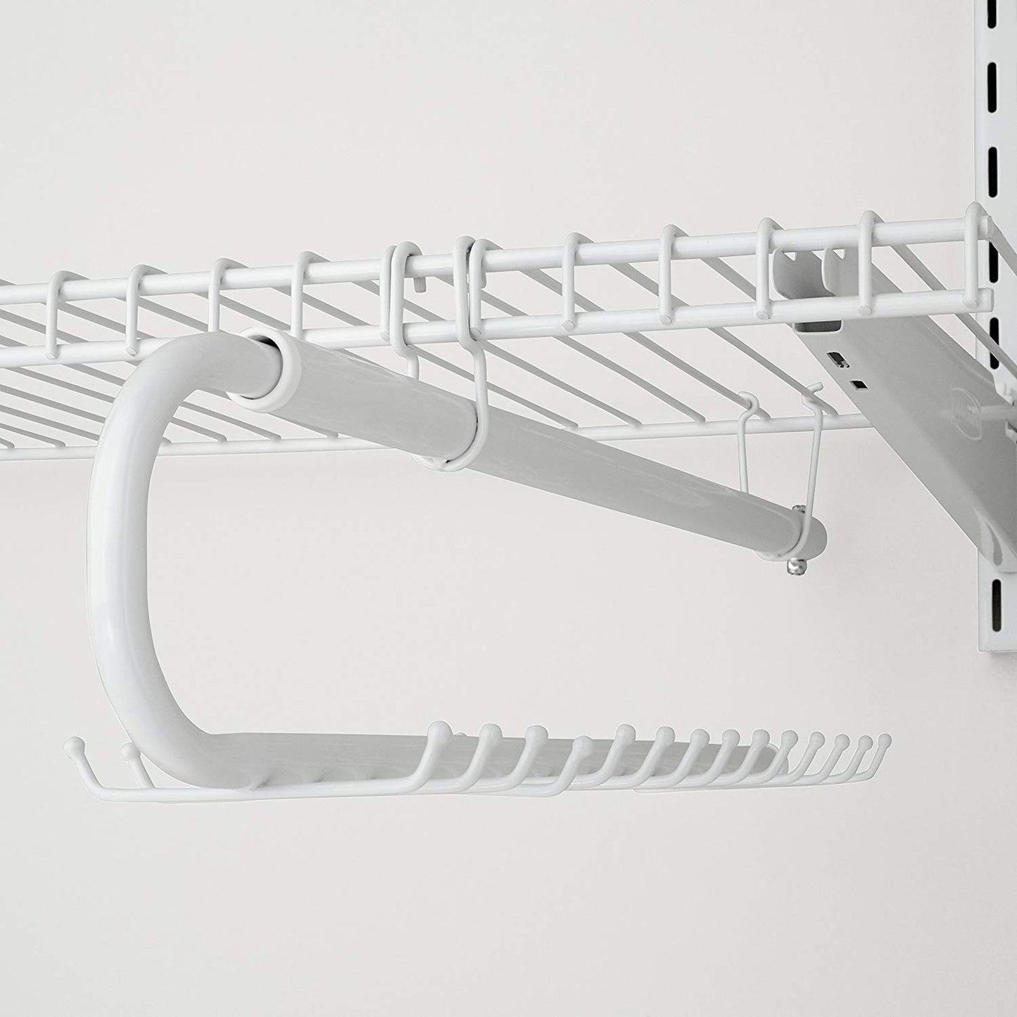 Rubbermaid Configurations Tie & Belt Organizer, White, Accessory Organization System and Storage