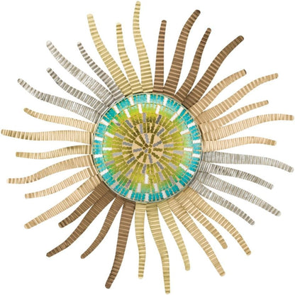 Regal Art & Gift Wavy Large Metal Sun Wall Decor - 30 Inch | Indoor Outdoor Rust-Resistant Sunburst