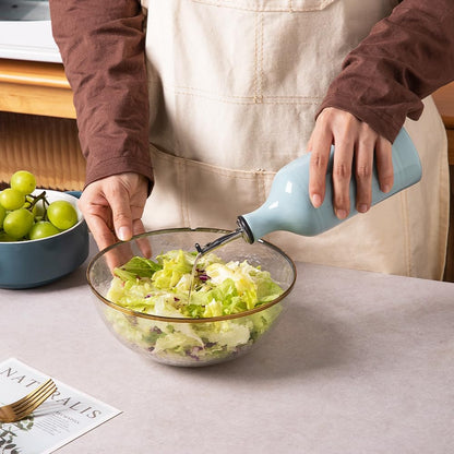 Sweejar Ceramic Olive Oil Dispenser Bottle, Opaque Oil Cruet Protects Oil to Reduce Oxidation