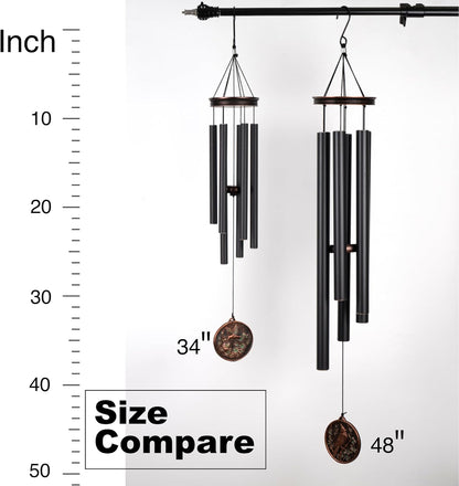 Vanquer Large Wind Chimes for Outside Deep Tone - 34'' Wind Chimes Outdoor Clearance, Windchimes
