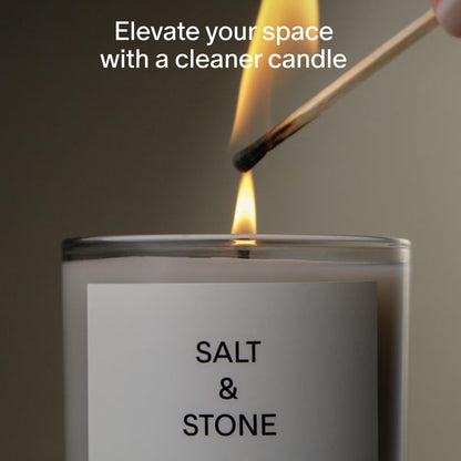 SALT & STONE Scented Candle for Women & Men | Hand-Poured, Aromatic & Fragrant | Coconut & Soy