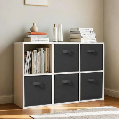 STORAGEIDEAS 11x11 Inch Storage Bins Cubes, Fabric Foldable Storage Box, Collapsible Closet