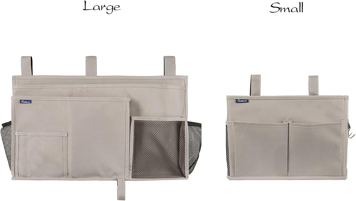 Surblue Bedside Caddy Hanging Bed Organizer Storage Bag Pocket for Bunk and Hospital Beds, College