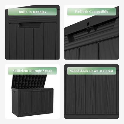 DRATO 45 Gallon Deck Box, Outdoor Storage Box for Patio Furniture, Patio Cushions, Gardening Tools