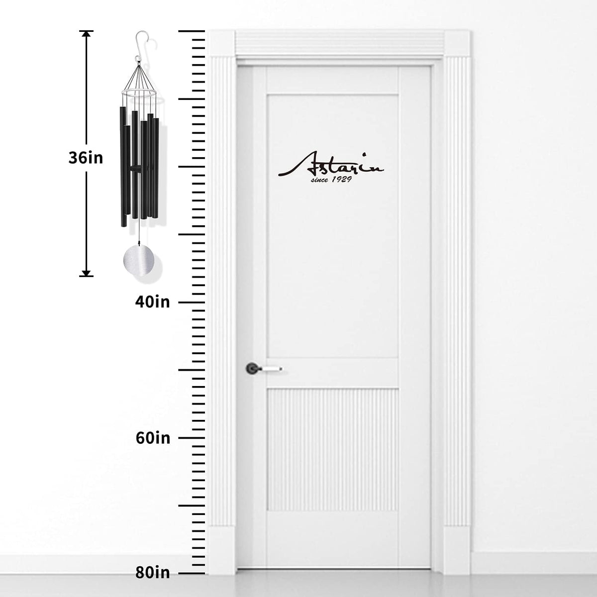 ASTARIN Wind Chimes Outdoor Large Deep Tone,36 Inch Large Chimes for Outside Tuned Relaxing