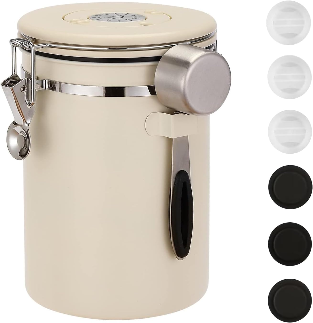 ShanSon Coffee Canister Airtight Coffee Container Stainless Steel Coffee Bean Storage Container