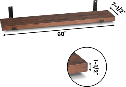 CONSDAN Floating Shelves for Wall Mounted Book Shelf Hanging Shelves Floating Bookshelf for