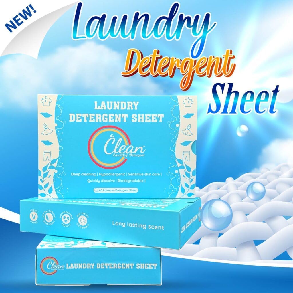 Clean Laundry Detergent™– Hypoallergenic, Eco-Friendly, Plant-Based, Biodegradable, 100% Natural