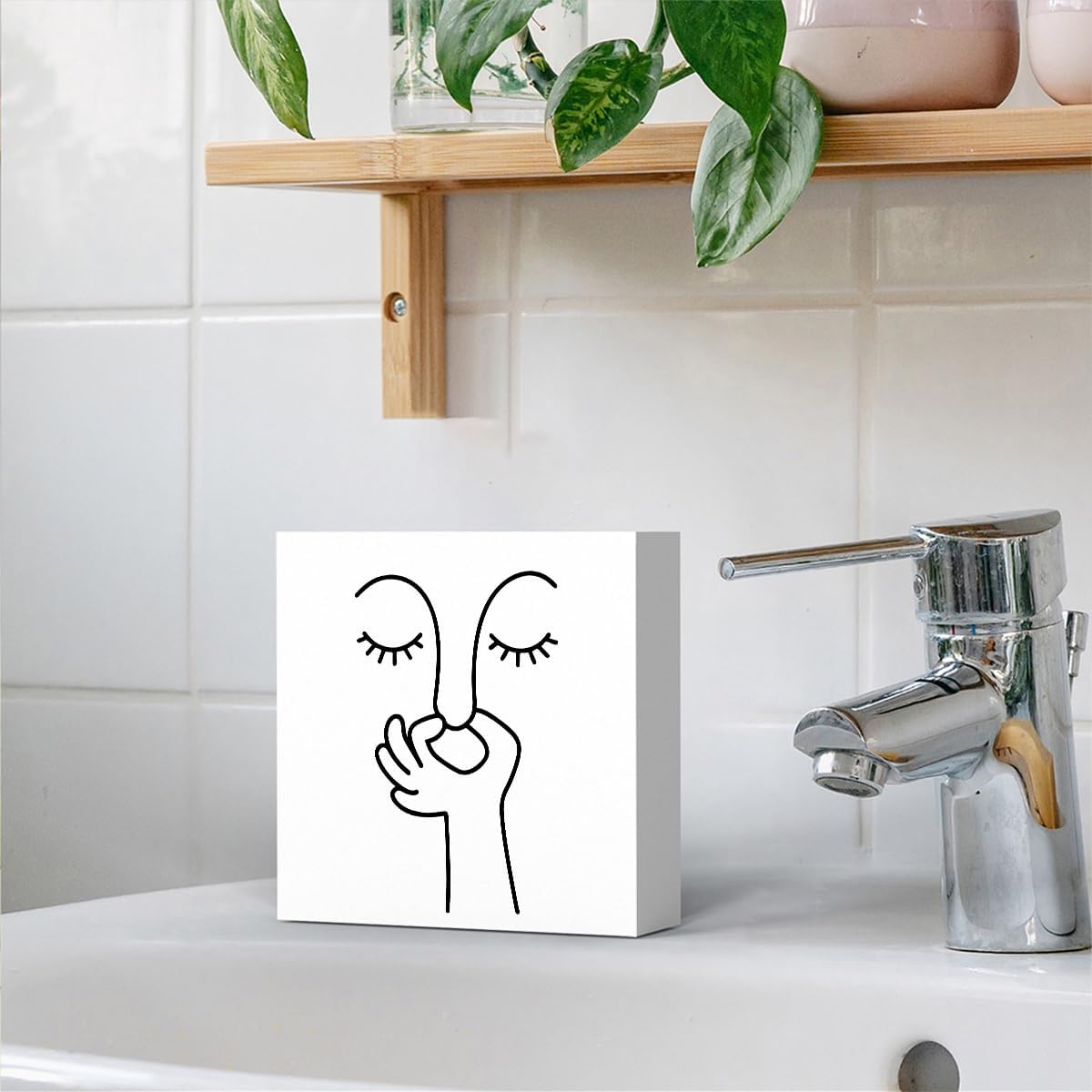 Funny Bathroom Decor, Black and White Bathroom Decor, Boho Dorm Decoration, Dorm Room Decoration