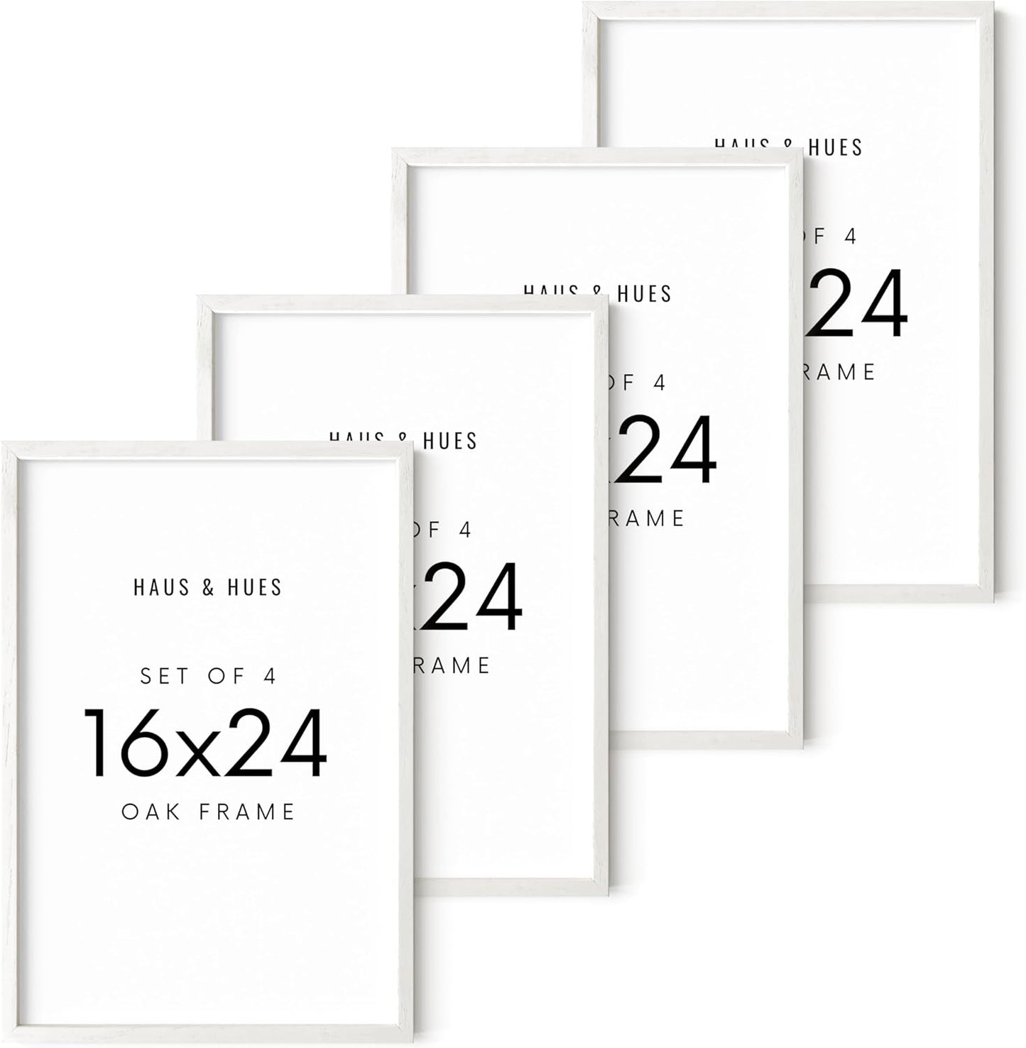 HAUS AND HUES Picture Frames 16x24 - Set of 4 16x24 Picture Frames for Wall, Poster Frames 16x24