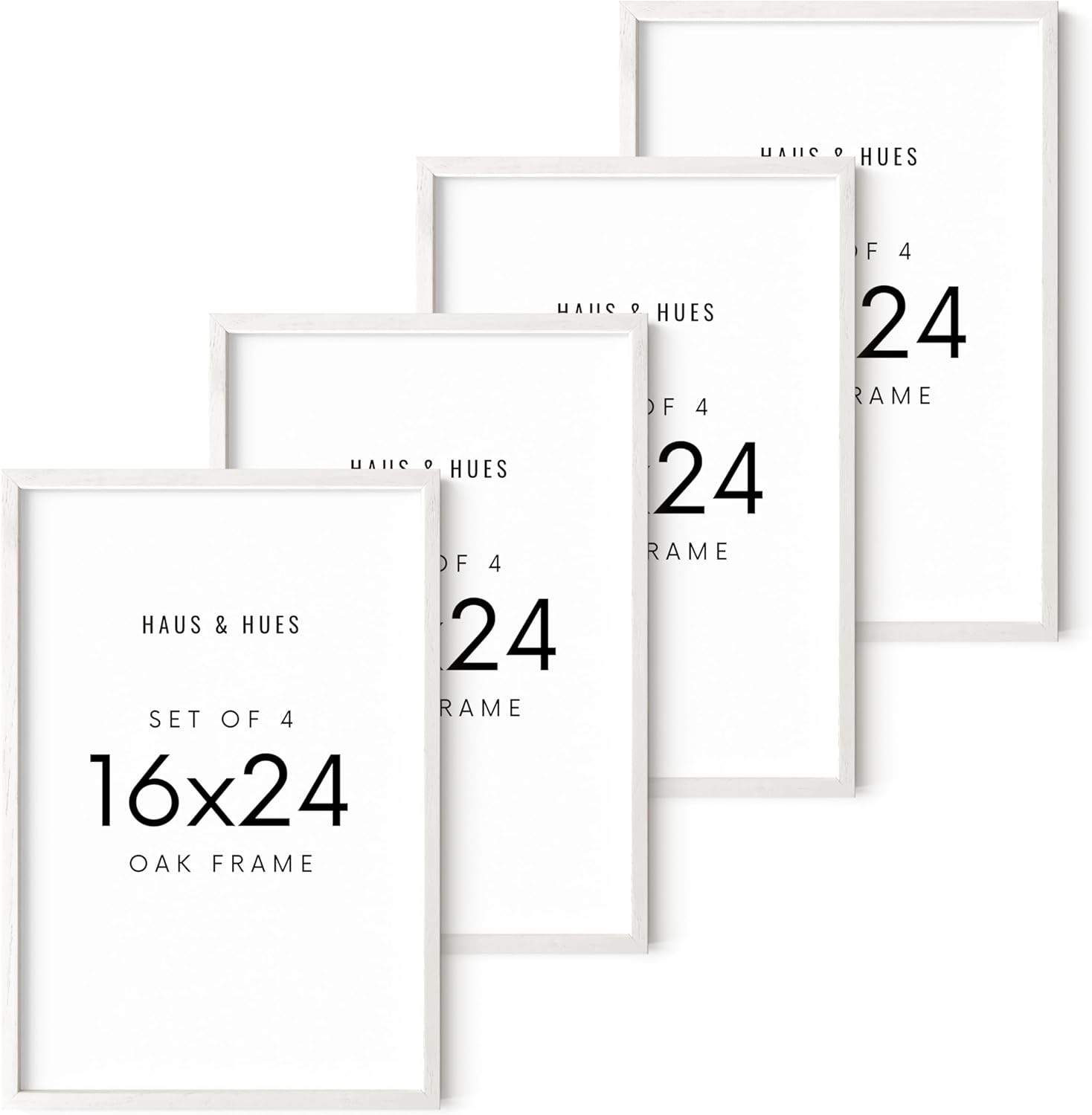 HAUS AND HUES Picture Frames 16x24 - Set of 4 16x24 Picture Frames for Wall, Poster Frames 16x24