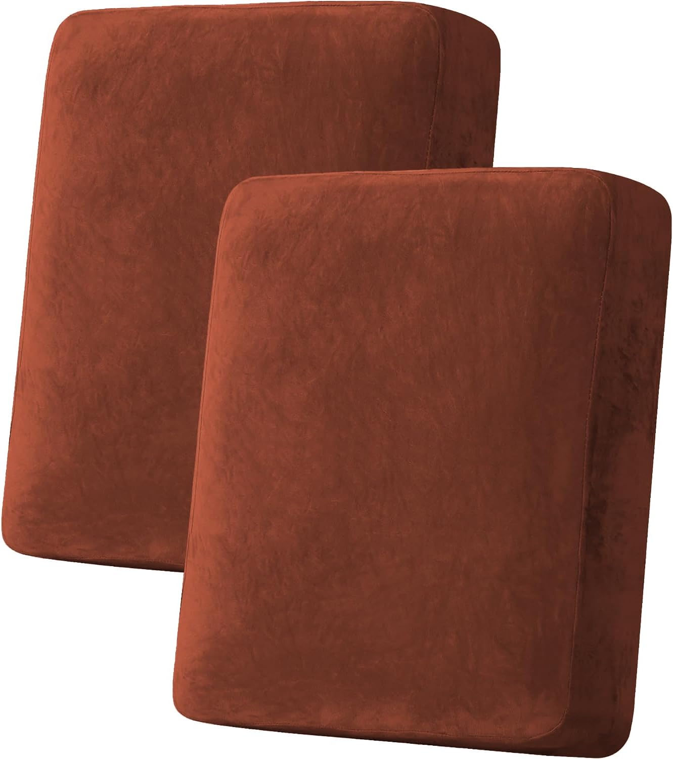 H.VERSAILTEX Velvet Stretch Couch Cushion Cover Plush Cushion Slipcover for Chair Loveseat Sofa