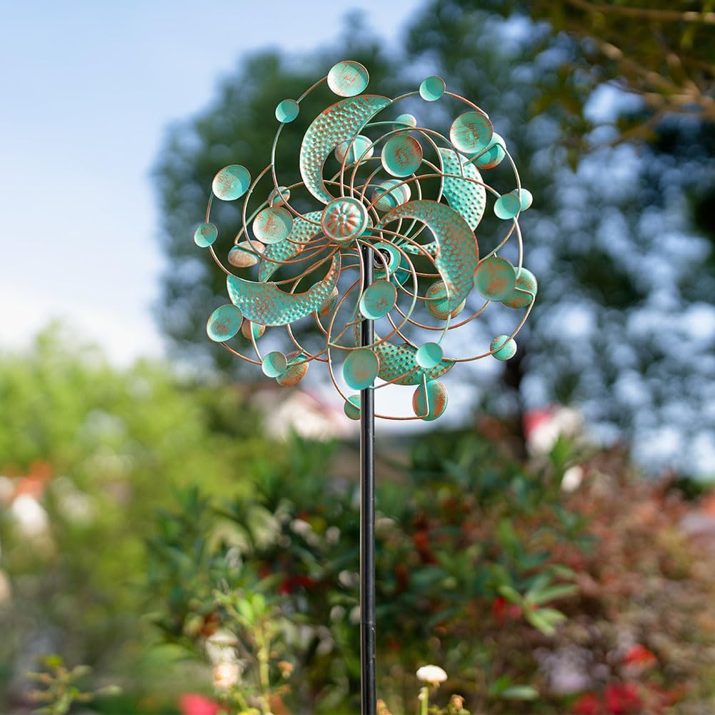 DREAMYSOUL Wind Spinner, Kinetic Wind Spinners Outdoor Metal, Garden Spinner for Yard Outside Patio