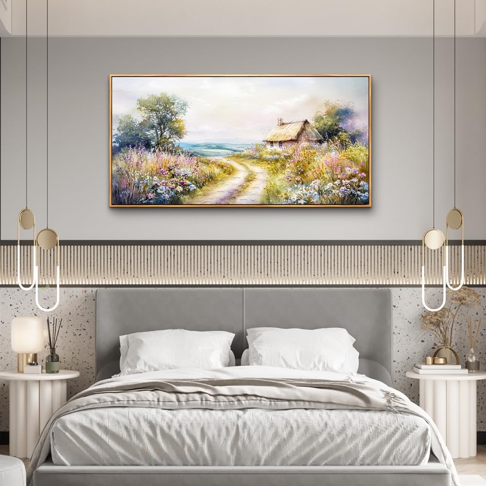 ZUITINGHUA Wood Framed Canvas Wall Art For Living Room Wall Decor For Bedroom Office Wall