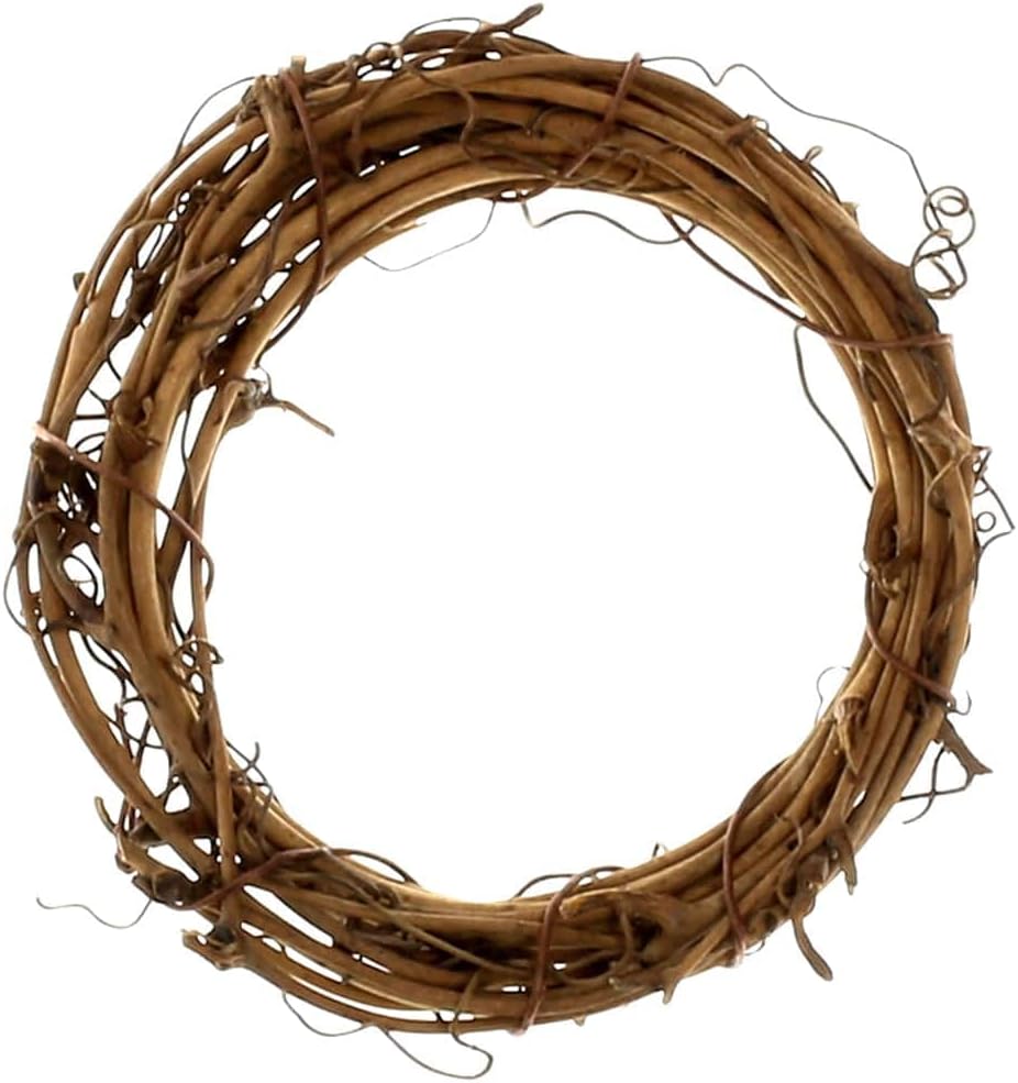3" Natural Grapevine Wreath by Ashland - Ready-to-Decorate Rustic Home Decor for Weddings