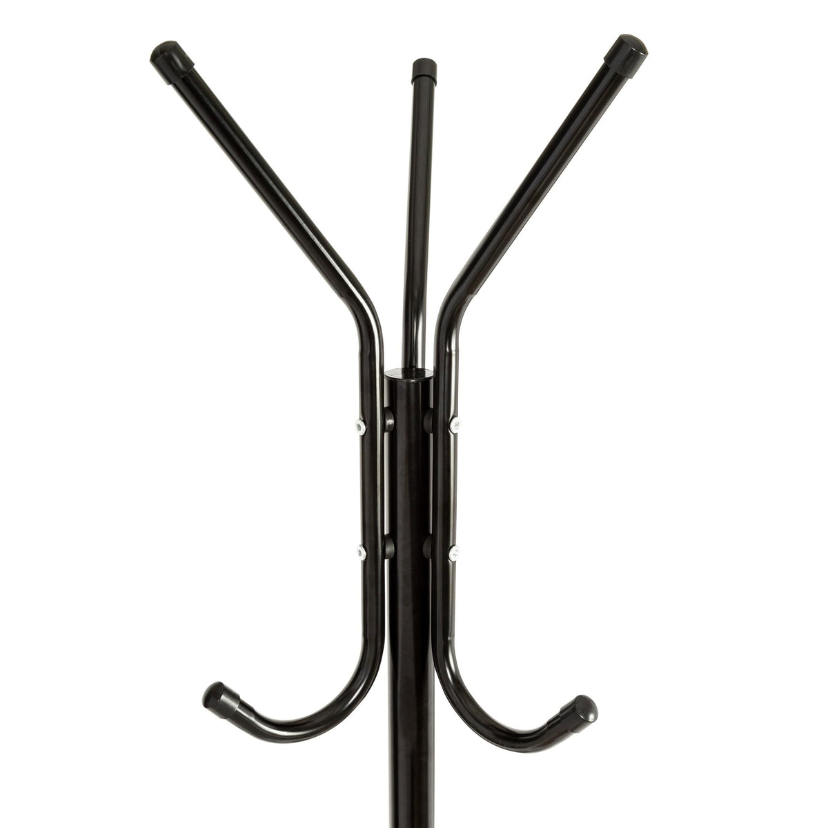 Honey-Can-Do 3-Tier Coat and Hat Rack with 9 Hooks for Hanging GAR-09625 Black, 20 lbs