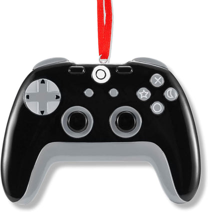 Ornaments by Elves - Personalized Black Controller Christmas Ornaments 2024 - Indoor Outdoor