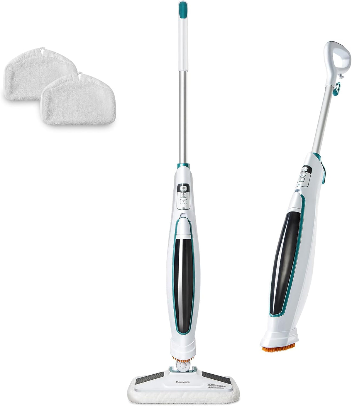 Kenmore SM2060 S200 Series Steam Mop for Floor Cleaning with Easy Scrubber & 2pcs Washable Pads, 2