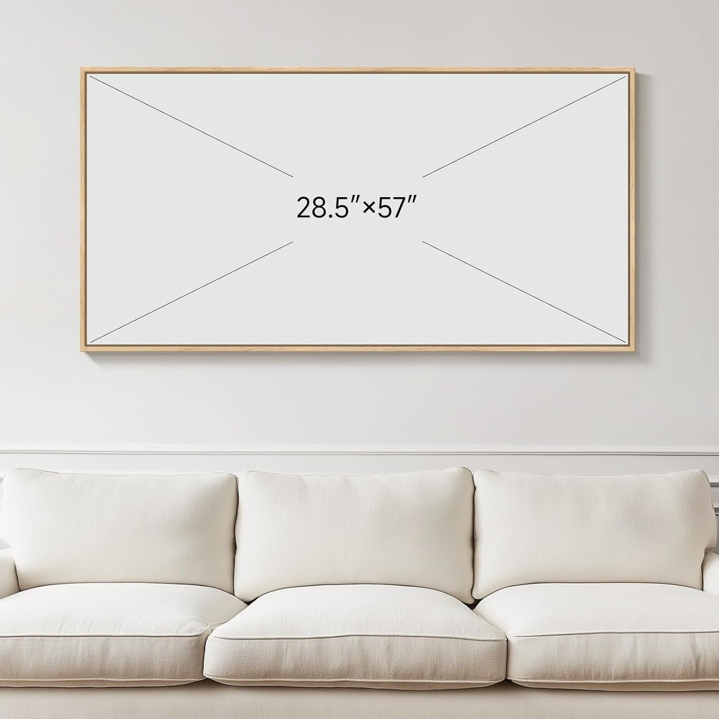Framed Extra Large Colorful Abstract Wall Art for Living Room, Modern Horizontal Bright Canvas