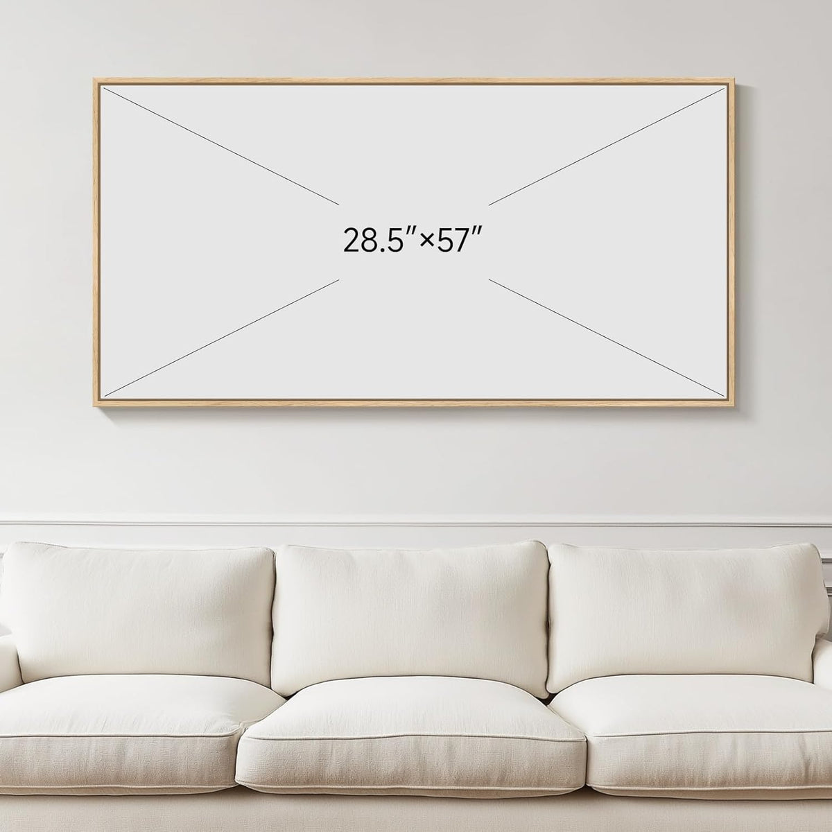 Framed Extra Large Colorful Abstract Wall Art for Living Room, Modern Horizontal Bright Canvas